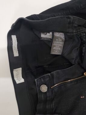 Angels Forever Young Black Sculpted Skinny Jeans Button Zip Up
